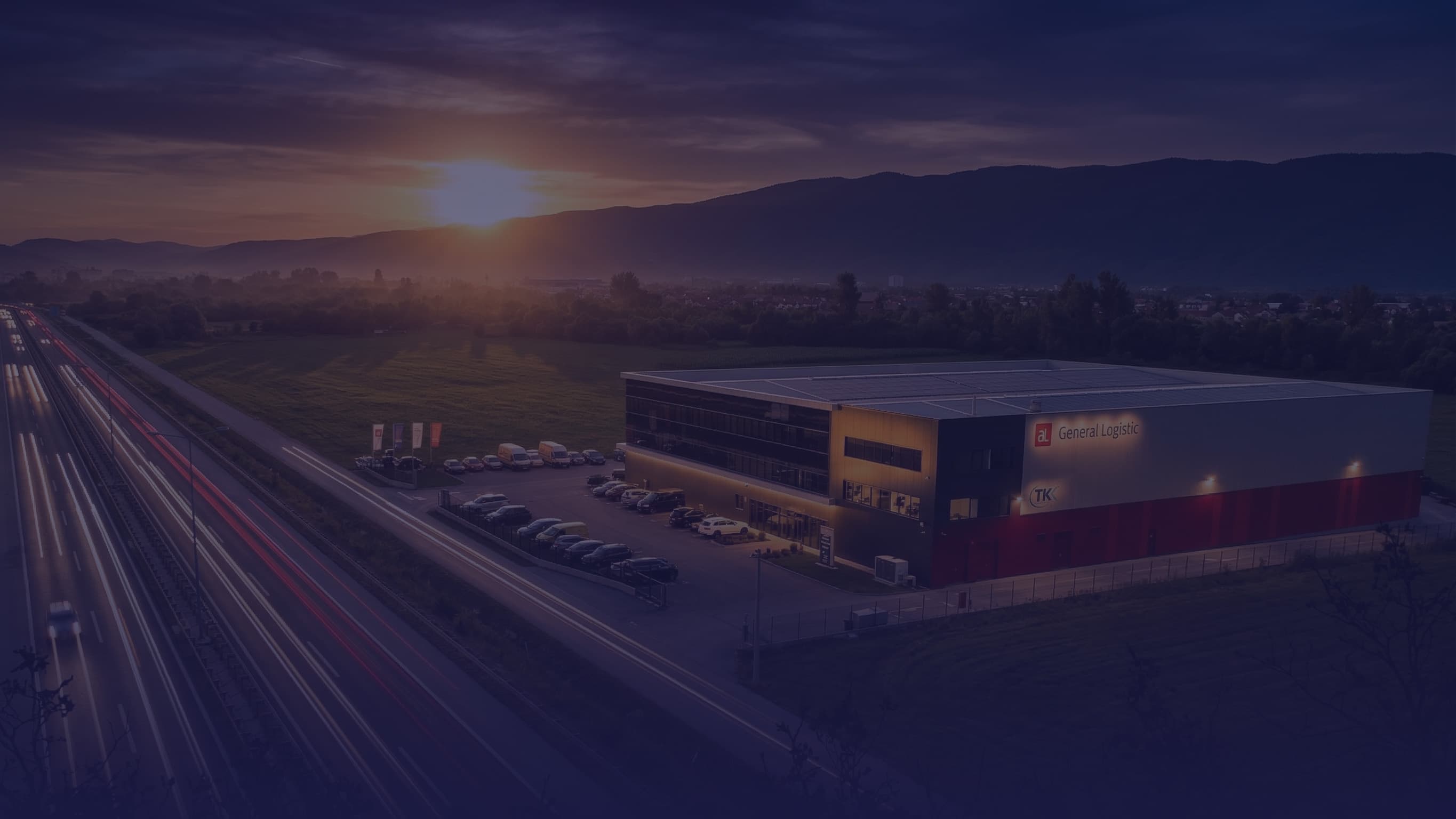 Logistics hero background